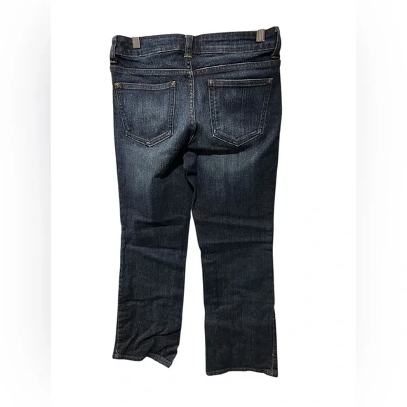 DKNY Jeans Size 4 Blue Straight Leg Mid Rise Stretch Denim Pants - Picture 2 of 4